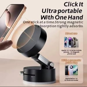 Vaccum suction phone holder